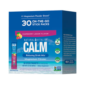 Pack 30 sobres de Magnesio en Polvo efervescente - Sabor Frambuesa-Limón
